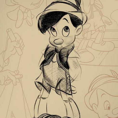 Disney Pinocchio Sketches Portrait iPhone XS Pro Case