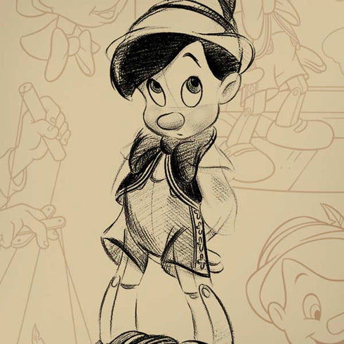 Disney Pinocchio Sketches Portrait iPhone XS Skin