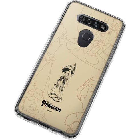 Disney Pinocchio Sketches Portrait LG K51/Q51 Clear Case