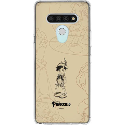 Disney Pinocchio Sketches Portrait LG Stylo 6 Clear Case