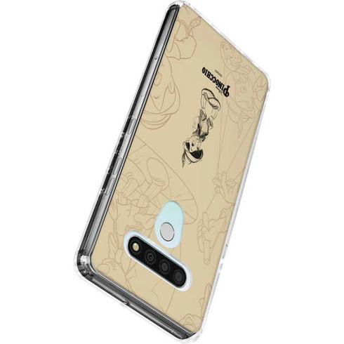 Disney Pinocchio Sketches Portrait LG Stylo 6 Clear Case