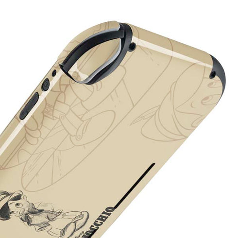Disney Pinocchio Sketches Portrait Nintendo Switch Lite Skin