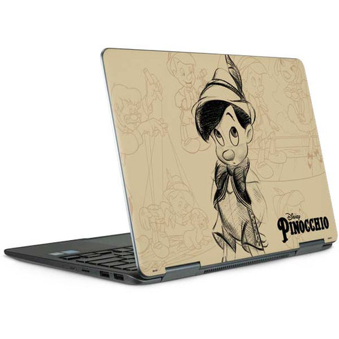 Disney Pinocchio Sketches Portrait Notebook 9 Pro 13in (2017) Skin