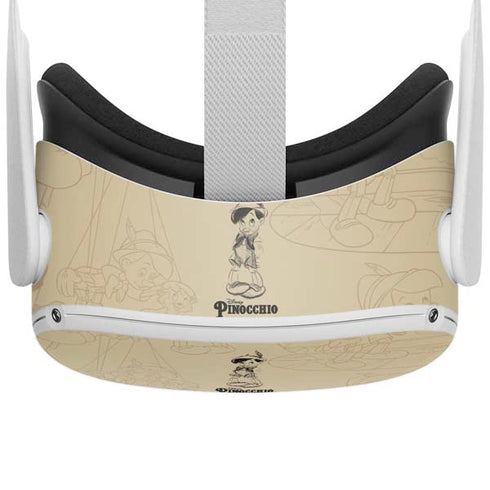 Disney Pinocchio Sketches Portrait Oculus Quest 2 Skin