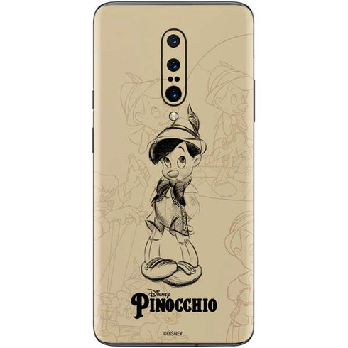 Disney Pinocchio Sketches Portrait OnePlus 7 Pro Skin
