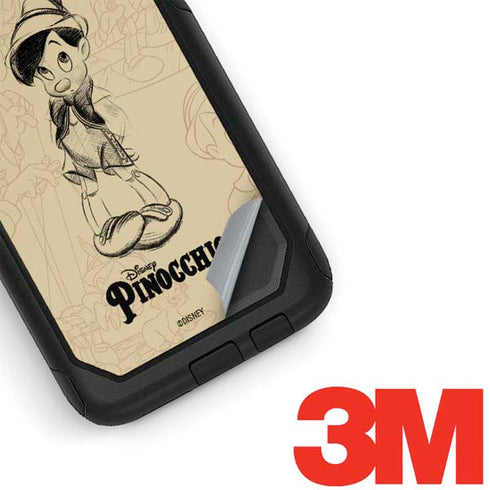 Disney Pinocchio Sketches Portrait Otterbox Commuter Galaxy Skin