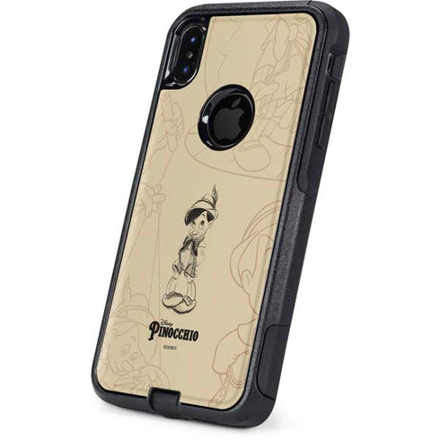 Disney Pinocchio Sketches Portrait Otterbox Commuter iPhone Skin