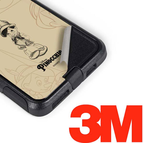 Disney Pinocchio Sketches Portrait Otterbox Commuter iPhone Skin