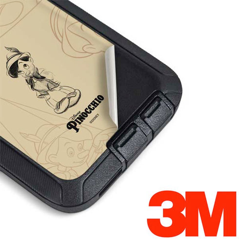 Disney Pinocchio Sketches Portrait Otterbox Defender Galaxy Skin