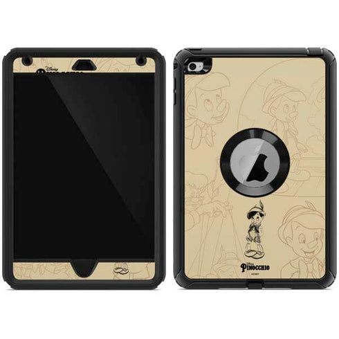 Disney Pinocchio Sketches Portrait Otterbox Defender iPad Skin