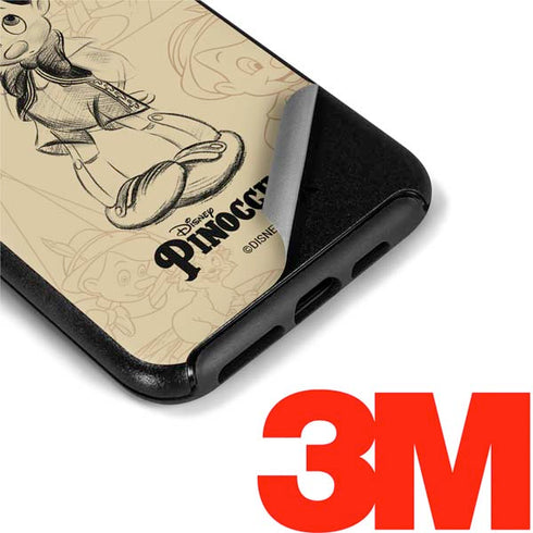 Disney Pinocchio Sketches Portrait Otterbox Symmetry iPhone Skin