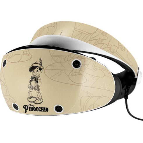 Disney Pinocchio Sketches Portrait PlayStation VR2 Skin