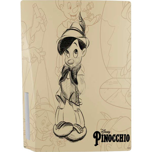 Disney Pinocchio Sketches Portrait PS5 Console Skin