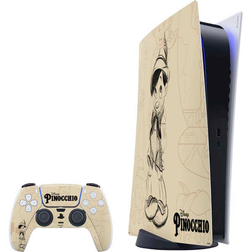 Disney Pinocchio Sketches Portrait PS5 Digital Edition Bundle Skin