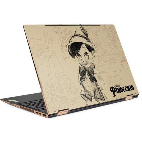 Disney Pinocchio Sketches Portrait HP Spectre Skin