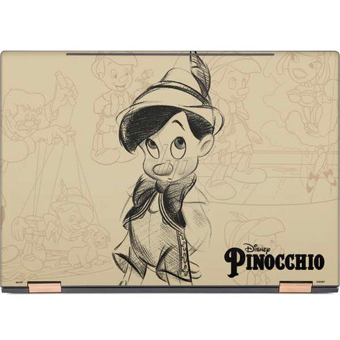 Disney Pinocchio Sketches Portrait HP Spectre Skin