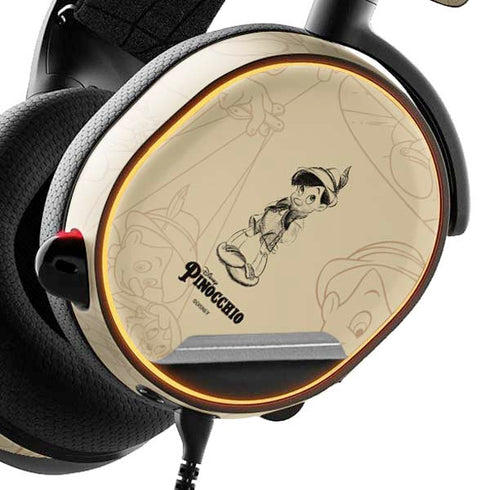 Disney Pinocchio Sketches Portrait SteelSeries Arctis 5 Skin