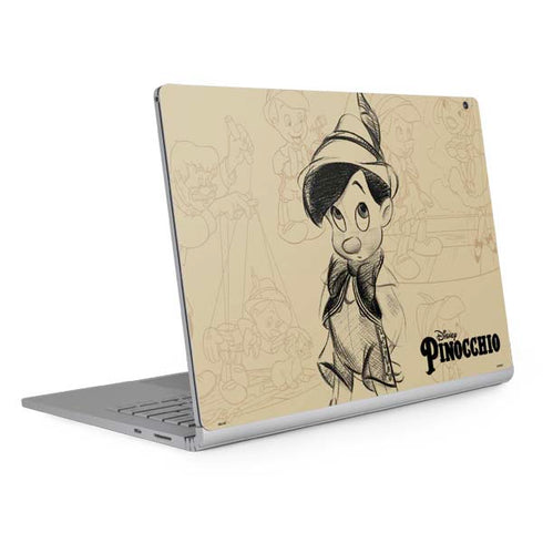 Disney Pinocchio Sketches Portrait Surface Book 2 15in Skin