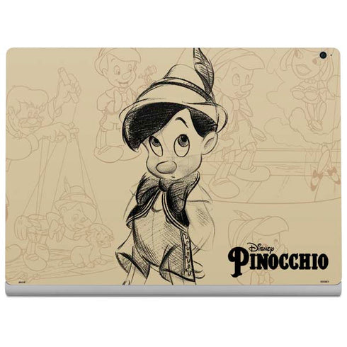 Disney Pinocchio Sketches Portrait Surface Book 2 15in Skin