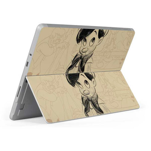 Disney Pinocchio Sketches Portrait Surface Go Skin