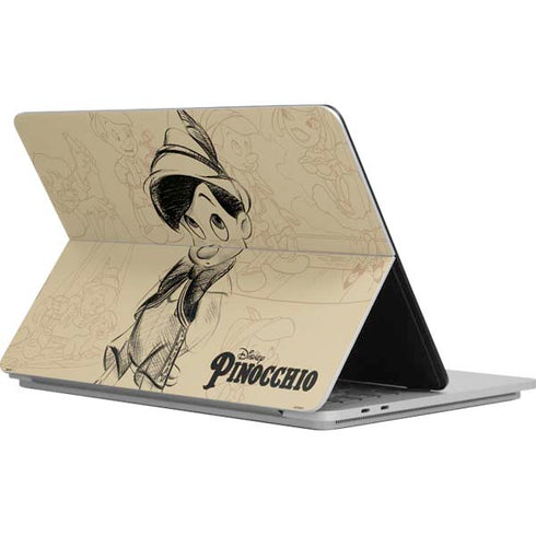 Disney Pinocchio Sketches Portrait Surface Laptop Studio Skin