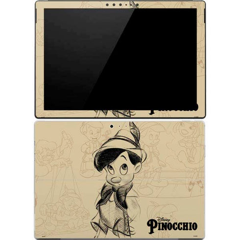 Disney Pinocchio Sketches Portrait Surface Pro 4 Skin