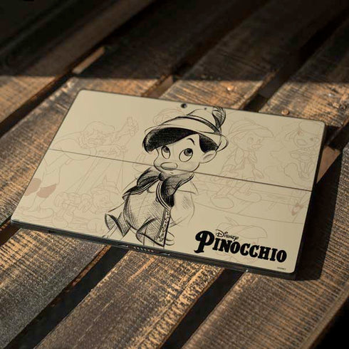 Disney Pinocchio Sketches Portrait Surface Pro 7 Skin