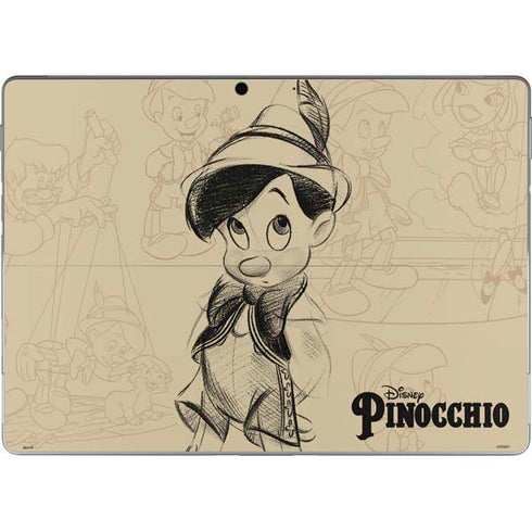 Disney Pinocchio Sketches Portrait Surface Pro 9 Skin