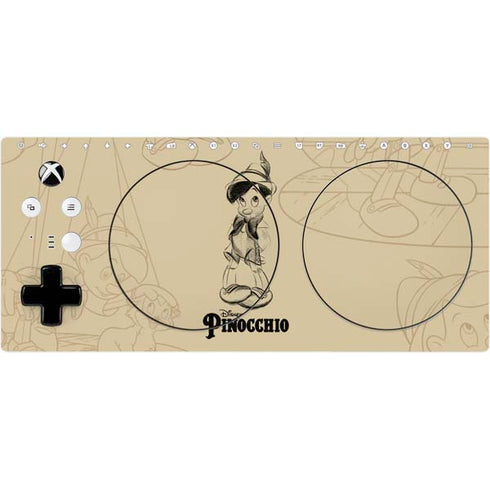 Disney Pinocchio Sketches Portrait Xbox Adaptive Controller Skin