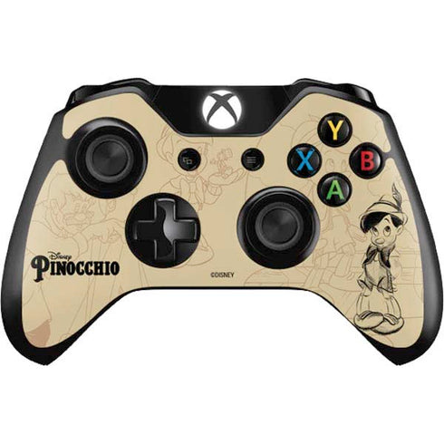Disney Pinocchio Sketches Portrait Xbox One Controller Skin