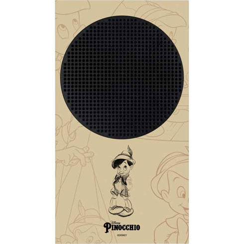 Disney Pinocchio Sketches Portrait Xbox Series S Console Skin