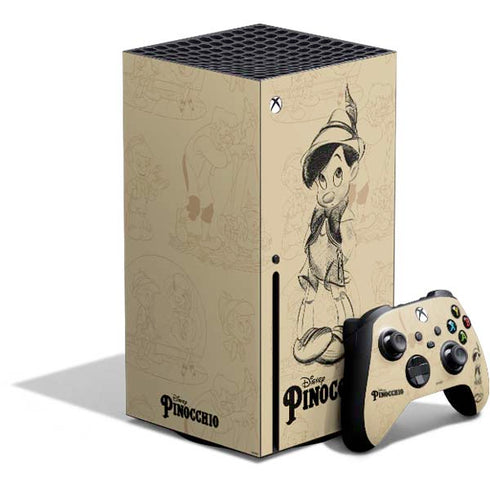 Disney Pinocchio Sketches Portrait Xbox Series X Bundle Skin