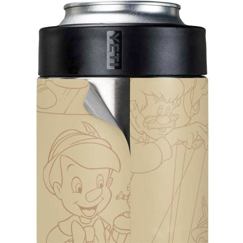Disney Pinocchio Sketches Portrait Yeti Colster Can Insulator Skin