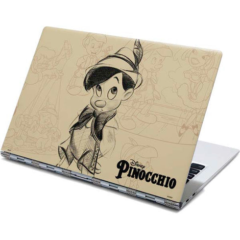 Disney Pinocchio Sketches Portrait Yoga 910 2-in-1 14in Touch-Screen Skin