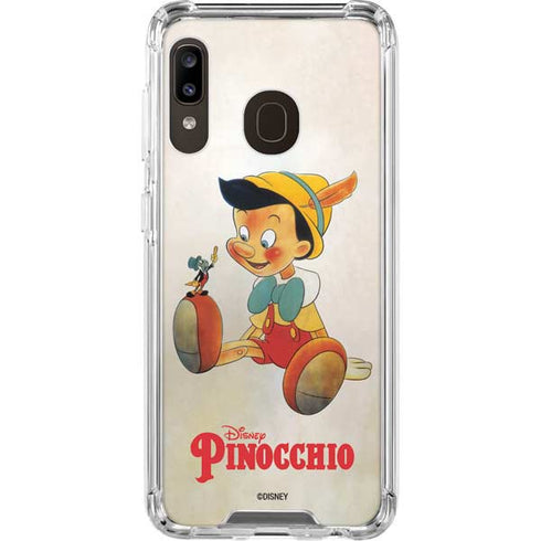 Disney Pinocchio Vintage Portrait Galaxy A30 Clear Case