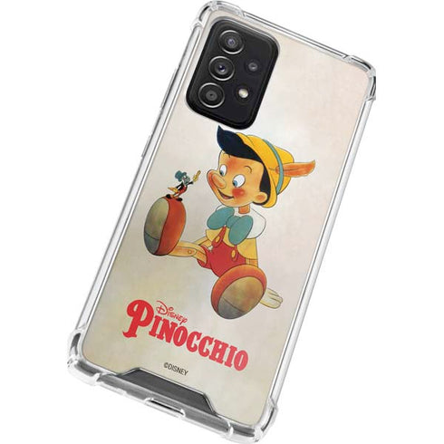 Disney Pinocchio Vintage Portrait Galaxy A72 5G Clear Case