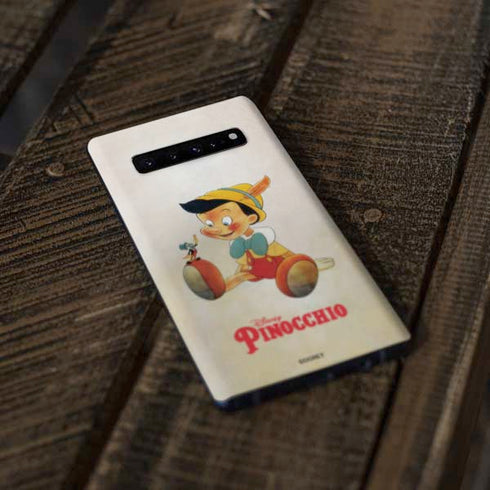 Disney Pinocchio Vintage Portrait Galaxy S10 Skin