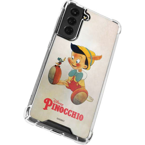 Disney Pinocchio Vintage Portrait Galaxy S21 FE Clear Case