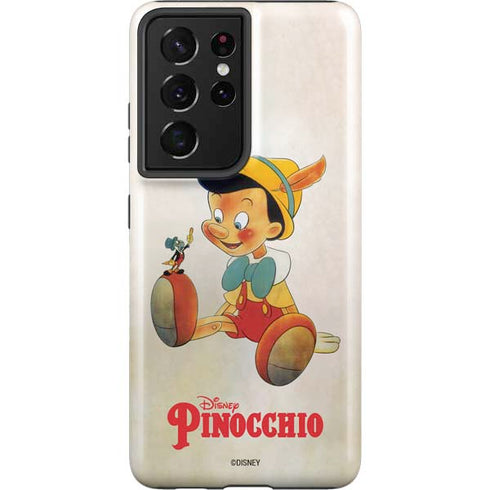 Disney Pinocchio Vintage Portrait Galaxy S21 Ultra 5G Pro Case