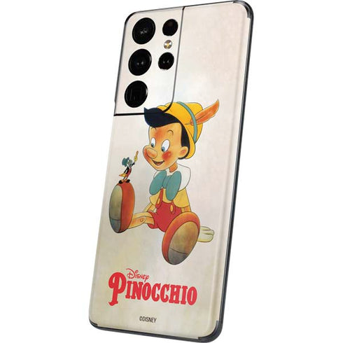 Disney Pinocchio Vintage Portrait Galaxy S21 Ultra 5G Skin