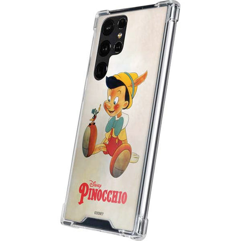 Disney Pinocchio Vintage Portrait Galaxy S24 Ultra Clear Case