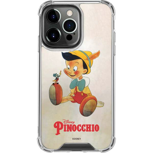 Disney Pinocchio Vintage Portrait iPhone 13 Pro Clear Case