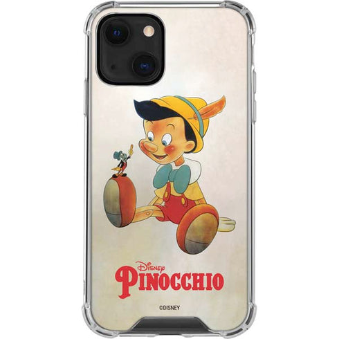 Disney Pinocchio Vintage Portrait iPhone 14 Plus Clear Case