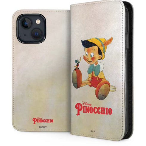 Disney Pinocchio Vintage Portrait iPhone 14 Plus Folio Case