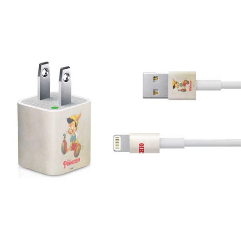 Disney Pinocchio Vintage Portrait iPhone Charger (5W USB) Skin