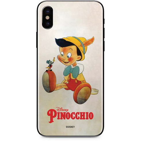 Disney Pinocchio Vintage Portrait iPhone X Skin