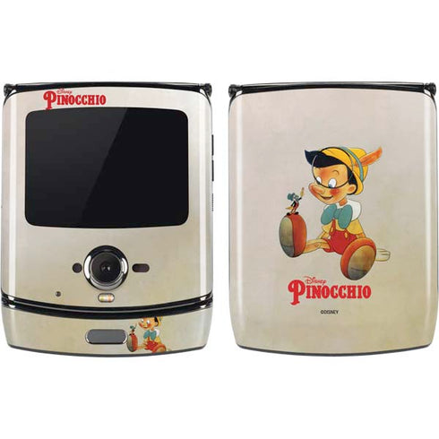 Disney Pinocchio Vintage Portrait Motorola RAZR Skin
