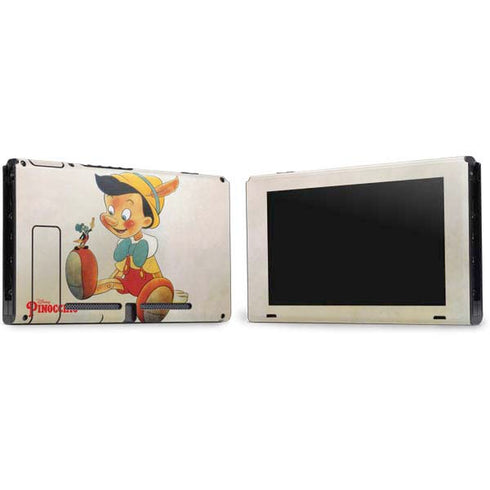 Disney Pinocchio Vintage Portrait Nintendo Switch Bundle Skin