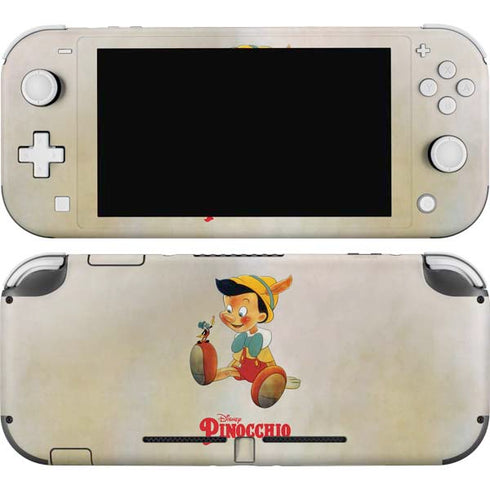 Disney Pinocchio Vintage Portrait Nintendo Switch Lite Skin