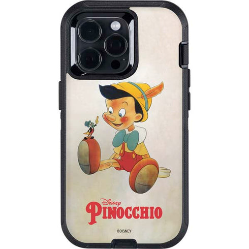 Disney Pinocchio Vintage Portrait Otterbox Defender iPhone Skin